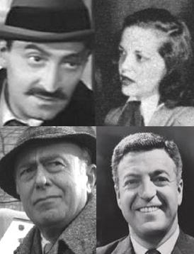 The Kong Radio Players: Daniel Ocko & Elaine Rost (top); Ralph Bell & Nat Polen (bottom)